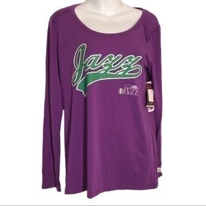 NWT NBA Utah Jazz Purple Long Sleeve